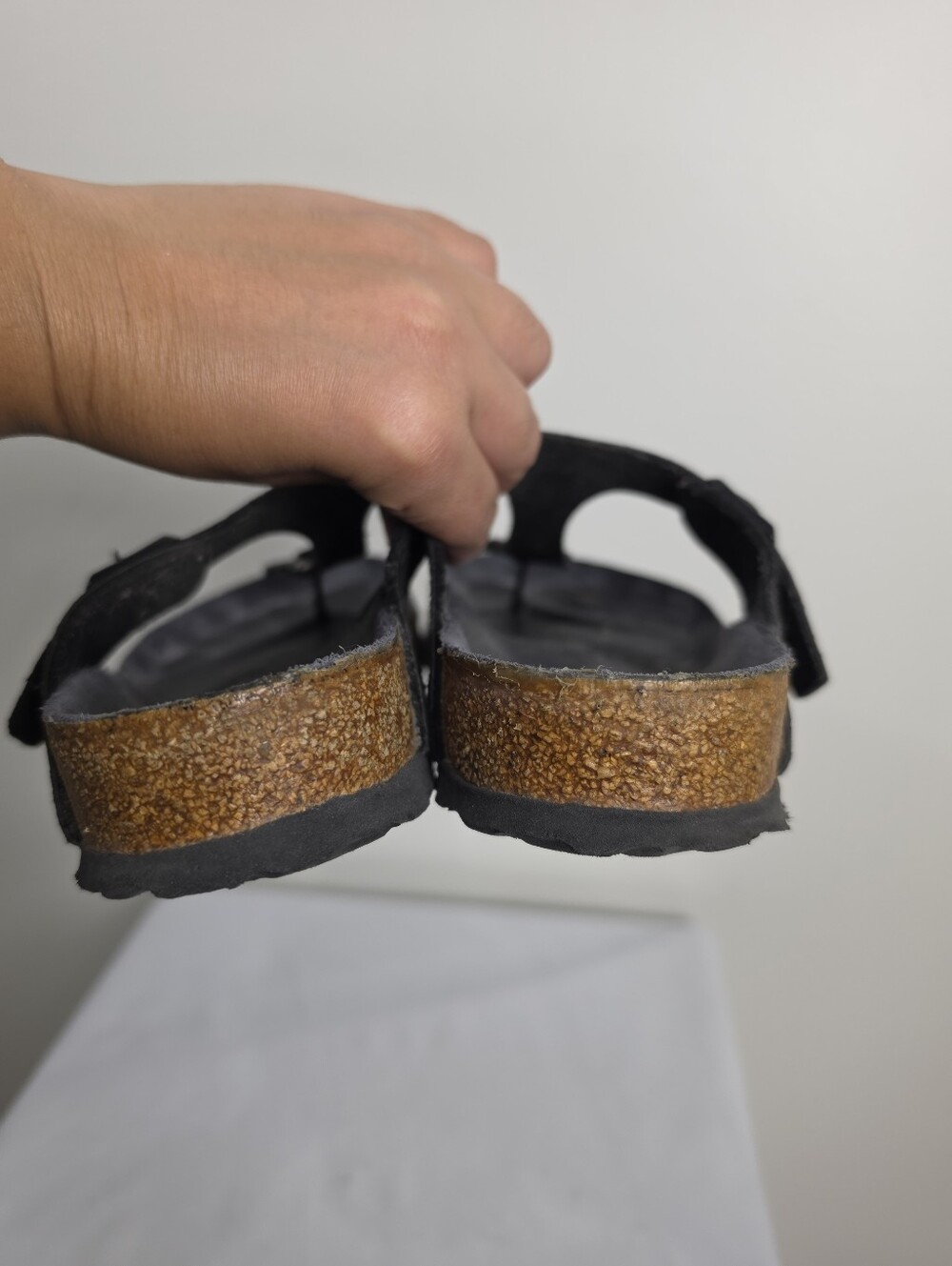 Birkenstock Gizeh Metallic Black Patterned Thong Sandals - Picture 7 of 13